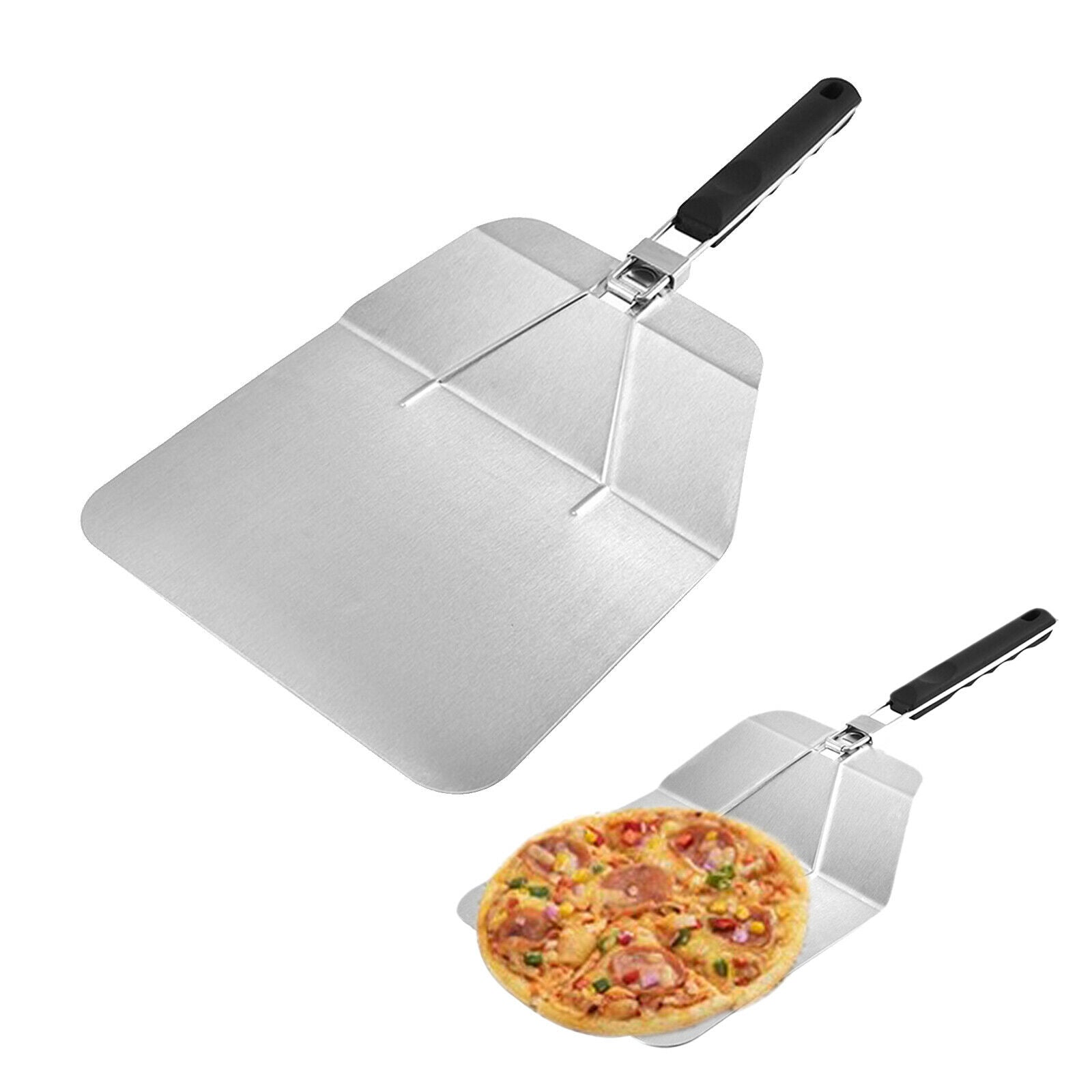 Heavy Duty Pizza Lifter Stainless Steel Pizza Peel for Baking Pizza Pie