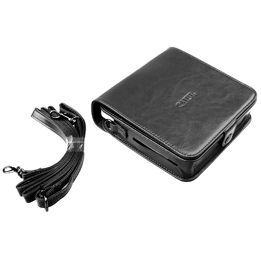 Camera Faux Leather Case Shoulder Bag Cover for Polaroid SocialMatic Black