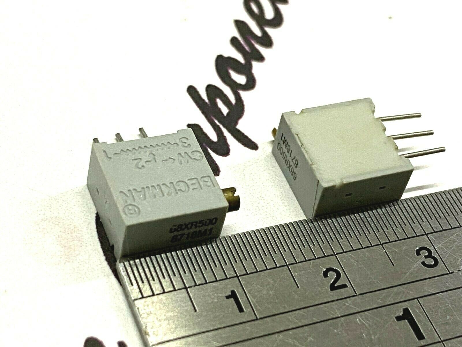 2pcs - BECKMAN / HELITRIM 68XR50K 50K Multi Turn Potentiometer / Trimmer