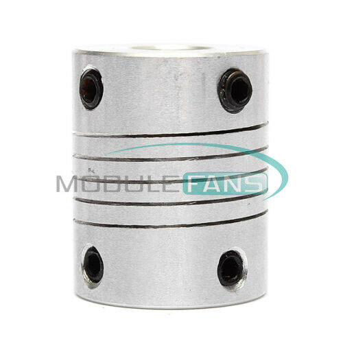 Durable 6.35mm To 8mm CNC Motor Jaw Shaft Coupler 6.35 x 8mm Flexible Coupling