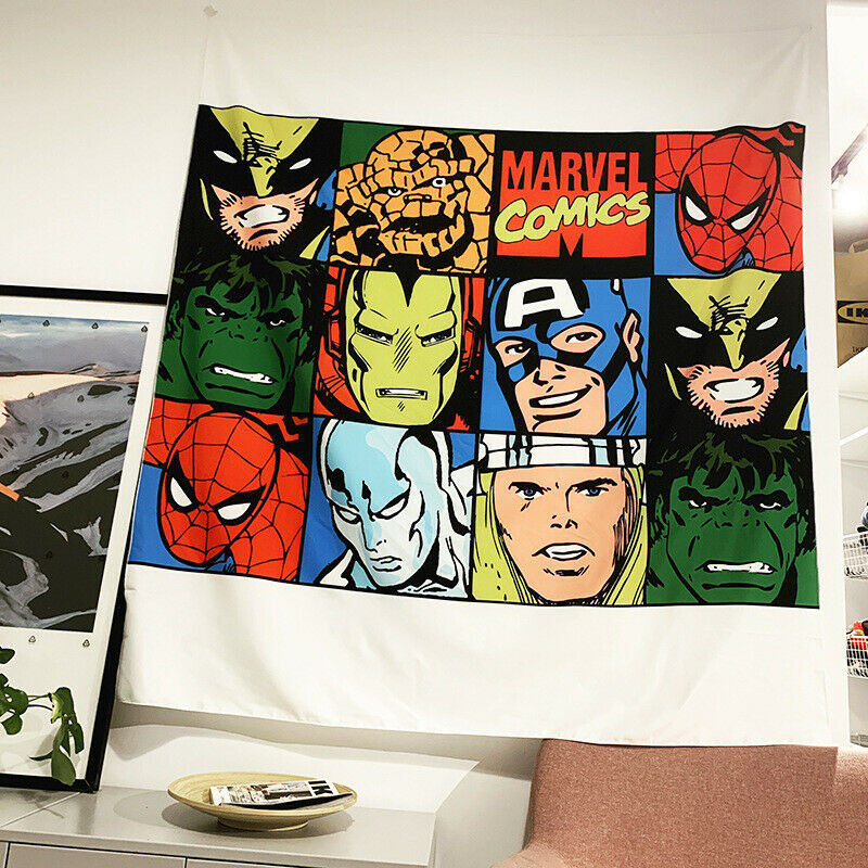 Marvel Avengers Tapestry Wall Hanging Cloth Room Decoration Background Cloth