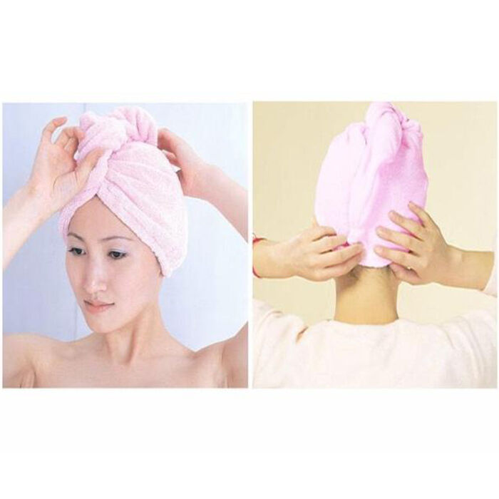 Tide Microfiber Hair Drying Turban Wrap Towel/Hat/Cap Quick Dry Dryer Ba.l8