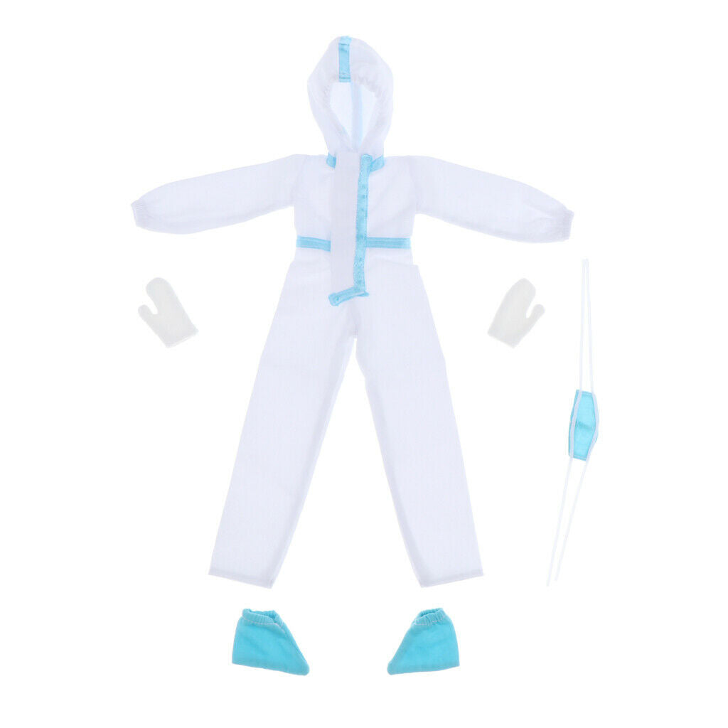Fashion 12inch 30cm Protective Suits Full Body Gloves Set Kids Pretend Play