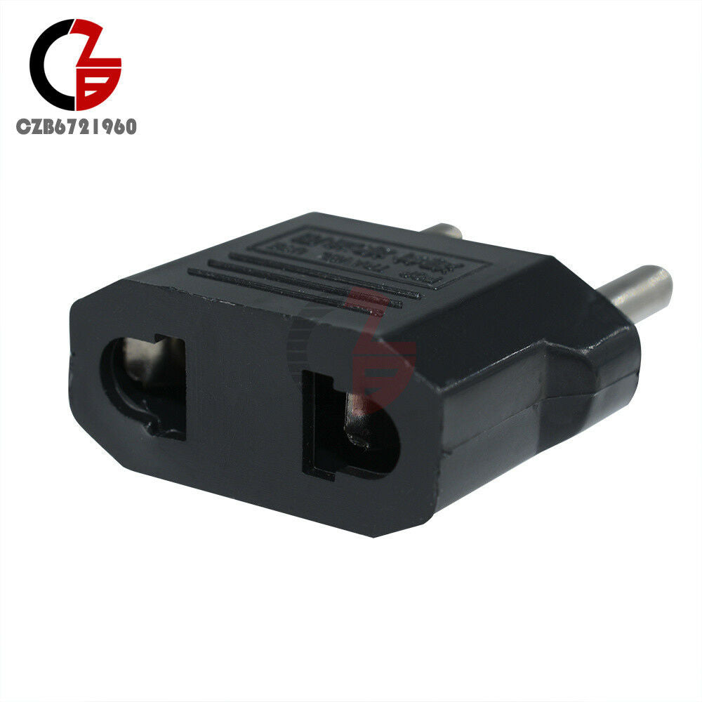 5PCS US/USA to European Euro EU Travel Charger Adapter Plug Outlet Converter Set
