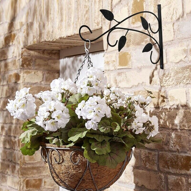 2 Pieces of Wall-Mounted Bracket Hook Wall-Mounted Plant Bracket Garden BalcR3L5