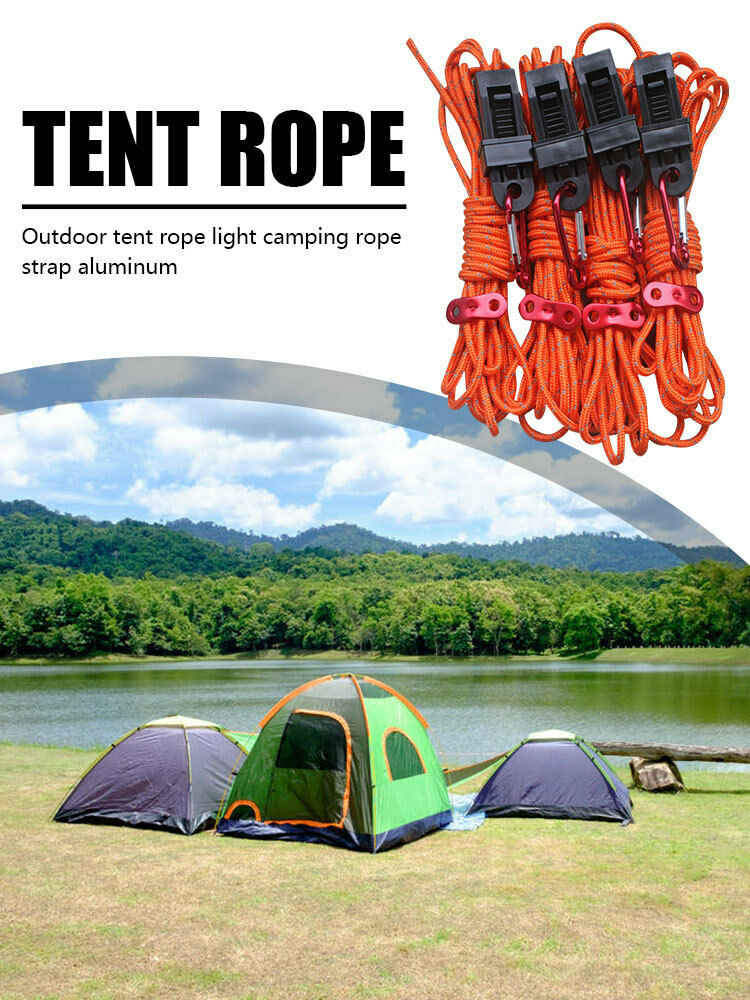 Outdoor Tent Cord Lightweight Camping Rope with Guylines Hiking Backpacking LIN