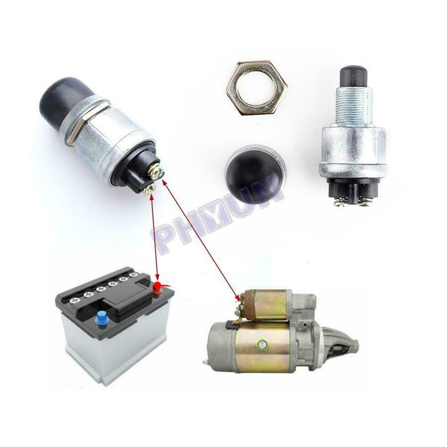 3Pcs 12V 50A Horn Engine Start Starter Switch Push Button For Car Boat Marine