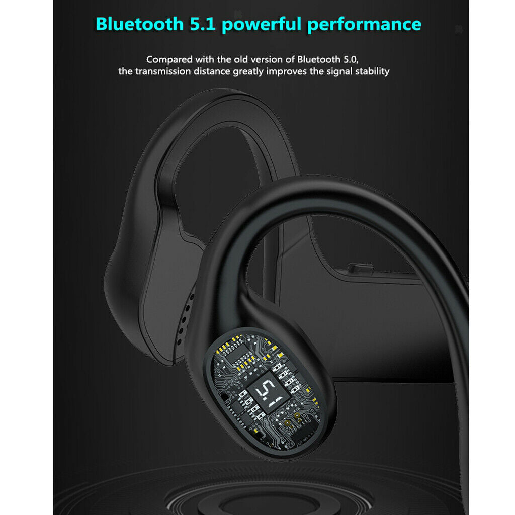 Bone Conduction Wireless Bluetooth5.1 Headset Stereo Headphone Earphone Sport