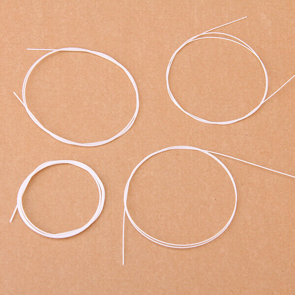Replacement 4 White Nylon Ukulele Strings Set New High Quality