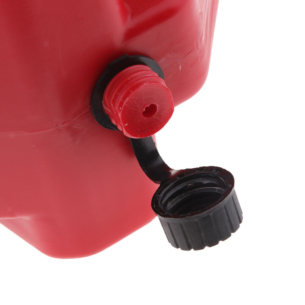 3L Red Portable Jerry Can Gas Plastic Fuel Tank Petrol ATV UTV Motorcycle