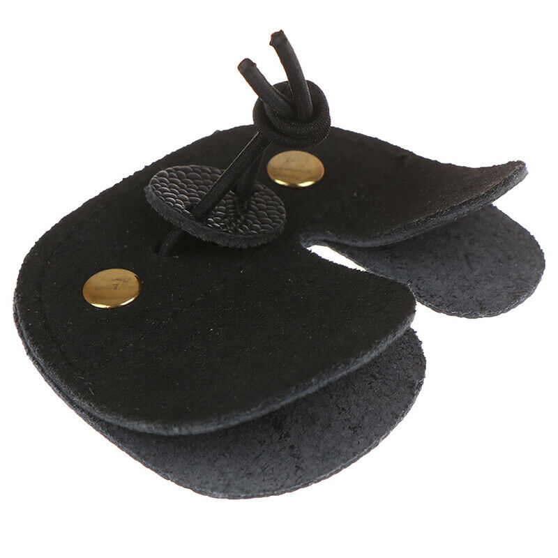1PC Leather Archery Finger Guard Protection Pad Glove Tab Bow Shooting ProteADD