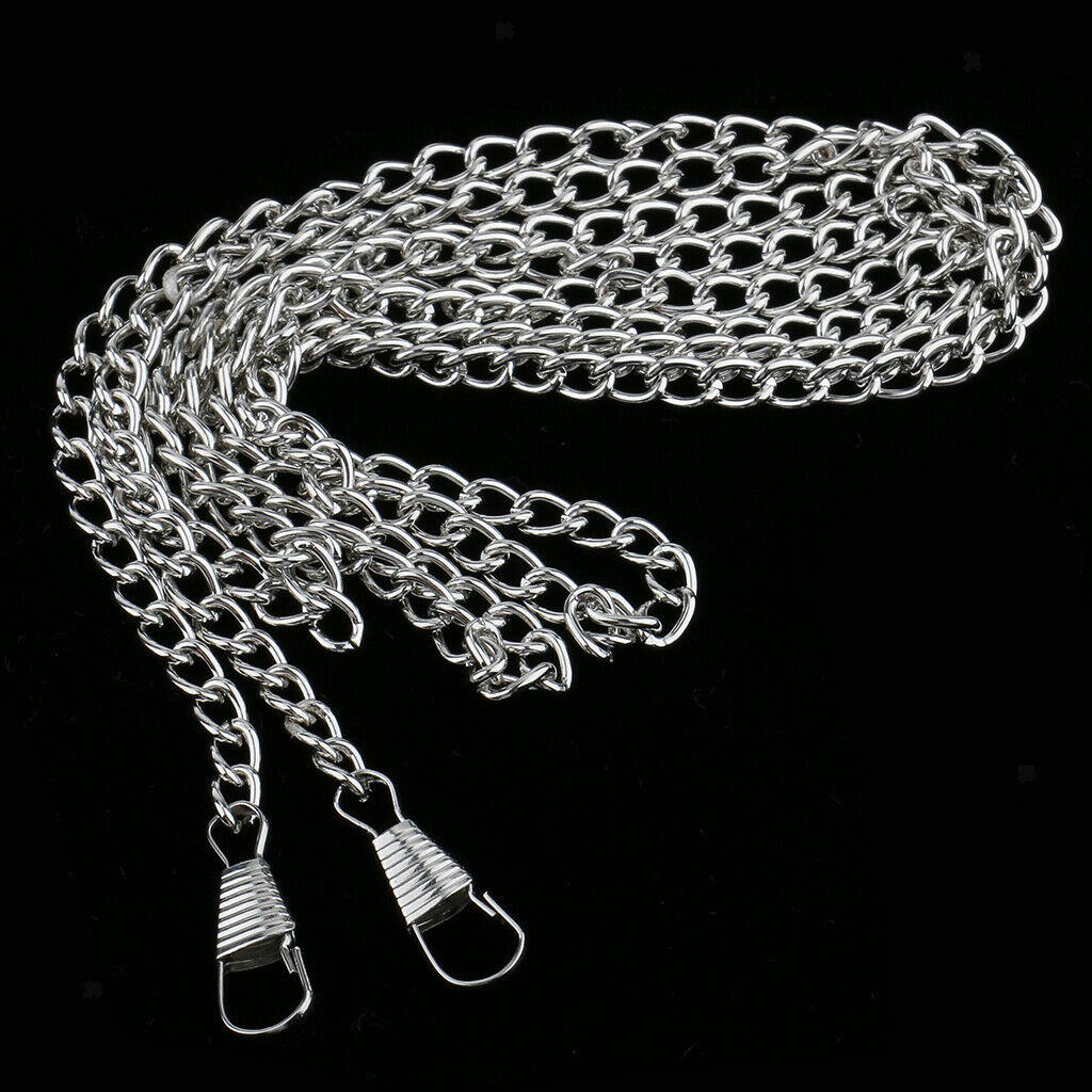 3-Pack Fashion Metal Purse Shoulder Bag Strap Bag Accessories Crafts 120cm