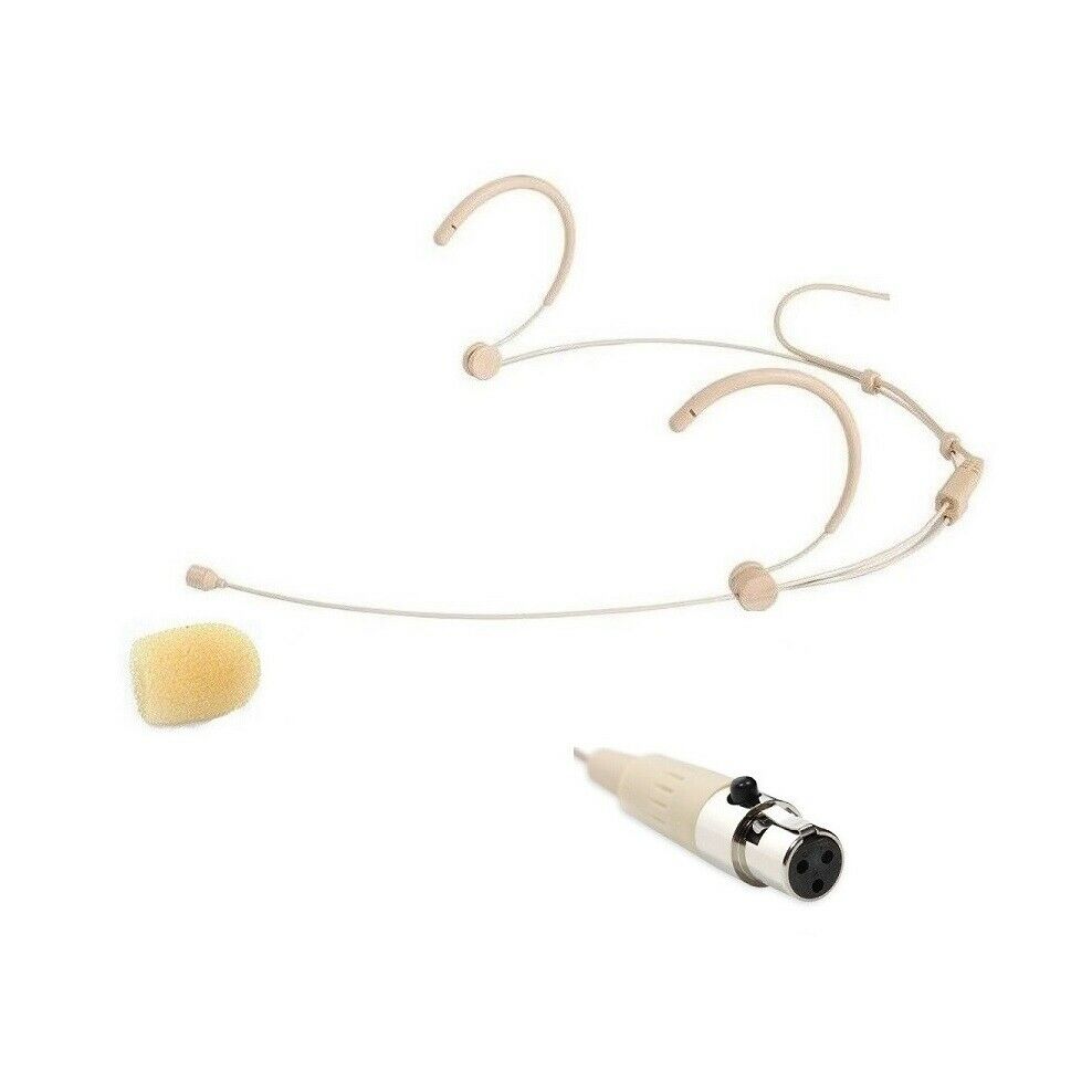 Earhook Headset Microphone Headworn Mic TA3F Connector For AKG Samson Wireless