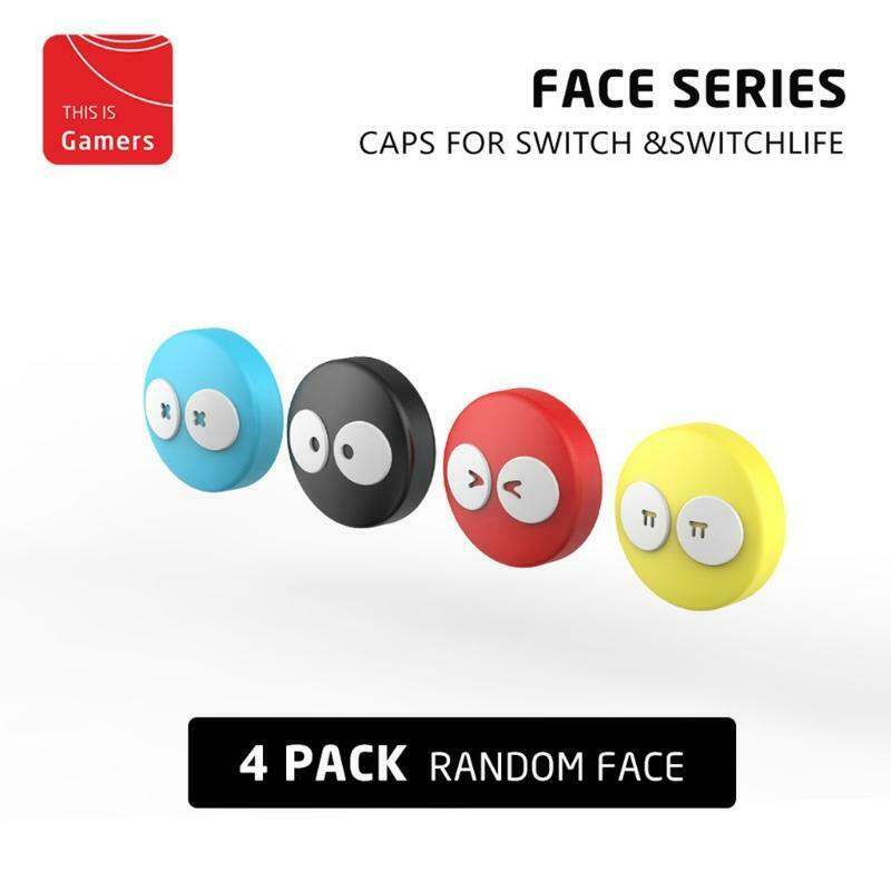 Smiley Thumb Stick Grip Cap Joystick Cover For Nintend Switch Lite NS Joy-con