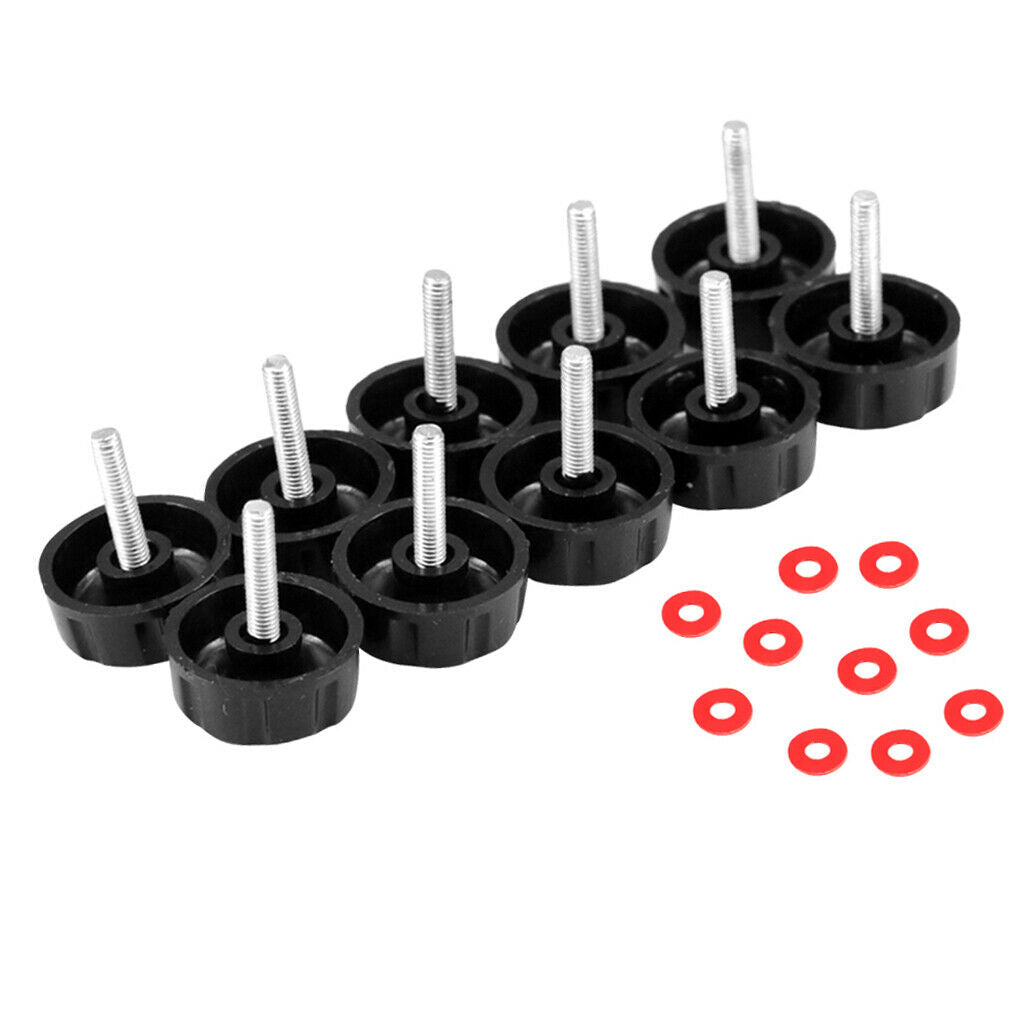 10 Pieces Spare Screws Nuts for Fishing  Reel Knob Power Handle Grip