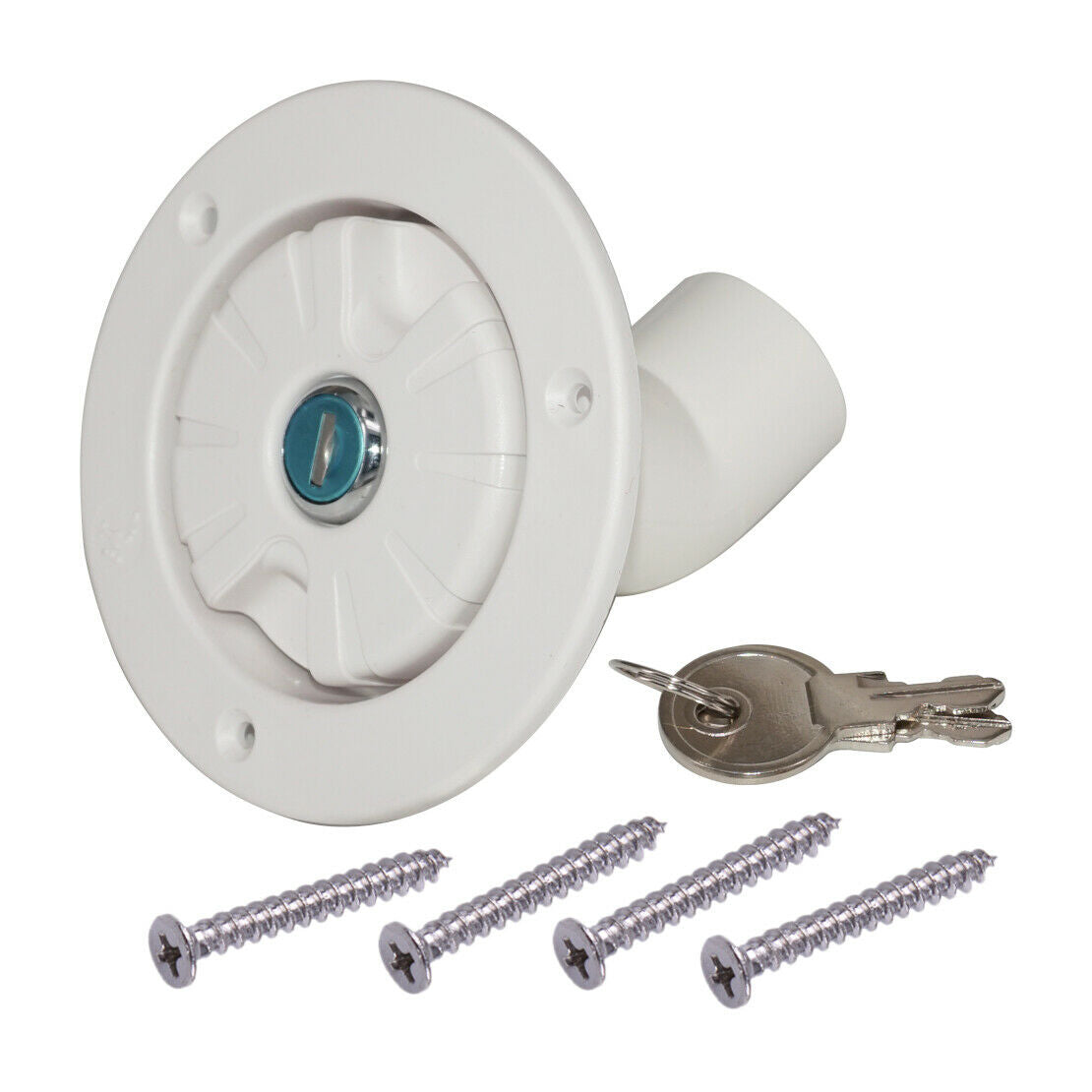 Fresh Water Locking Inlet Hatch Filler Cap 2 Keys Fit For Motorhome Camper as