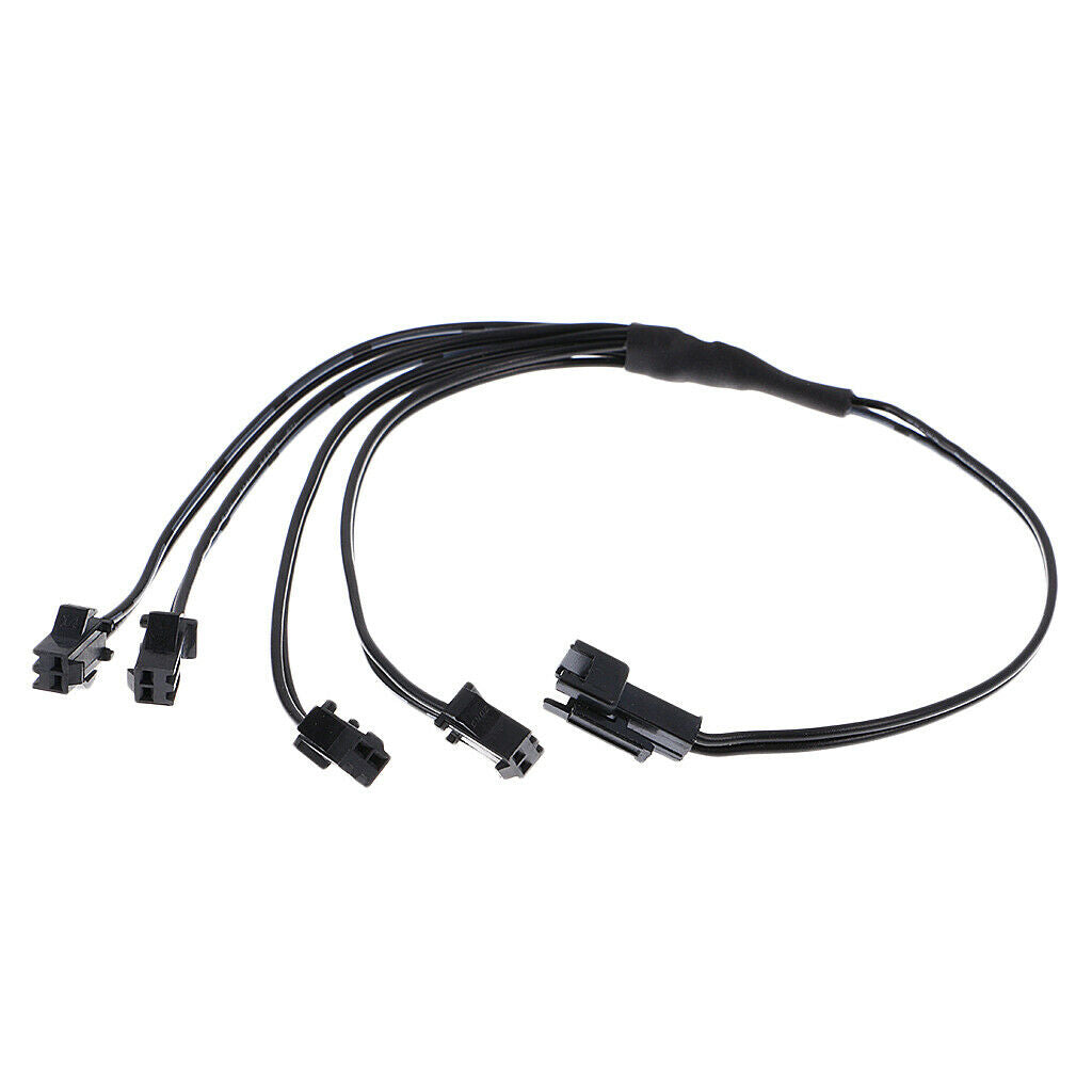 2 4 EL Wire Splitter For Glow EL Wire Rope Connector Car Interior Part Accs