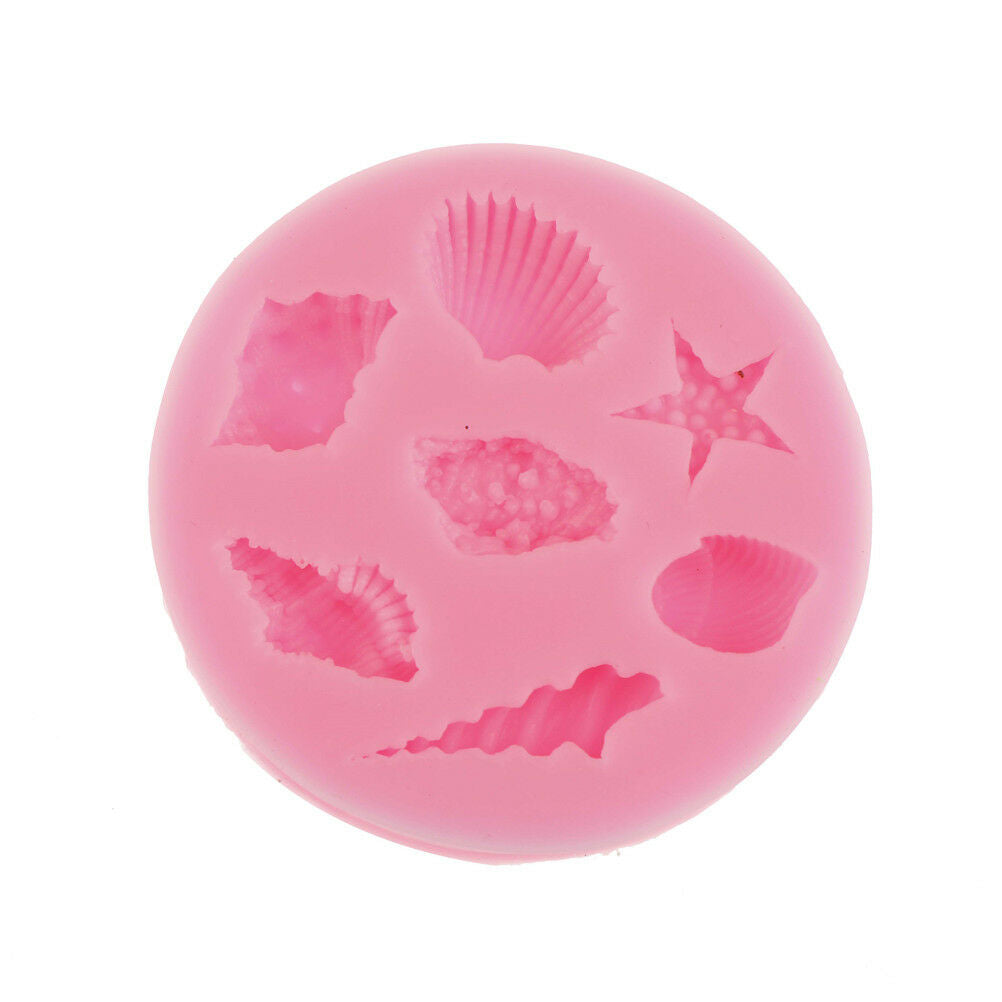 Sea Starfish Seashell Cookie Silicone Molds Cake Decorating Tools Candy M.l8