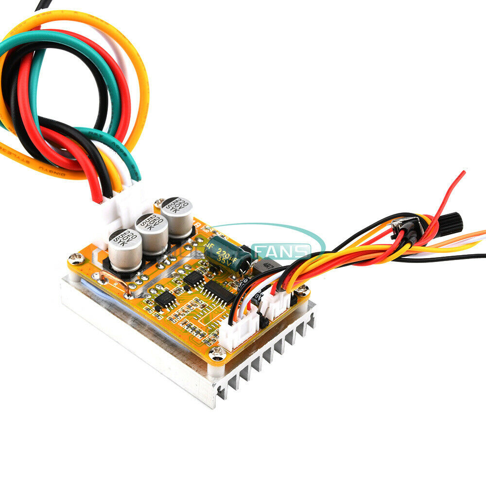 5-36V 350W BLDC Three-Phase Sensorless Brushless With Hall Motor Controller