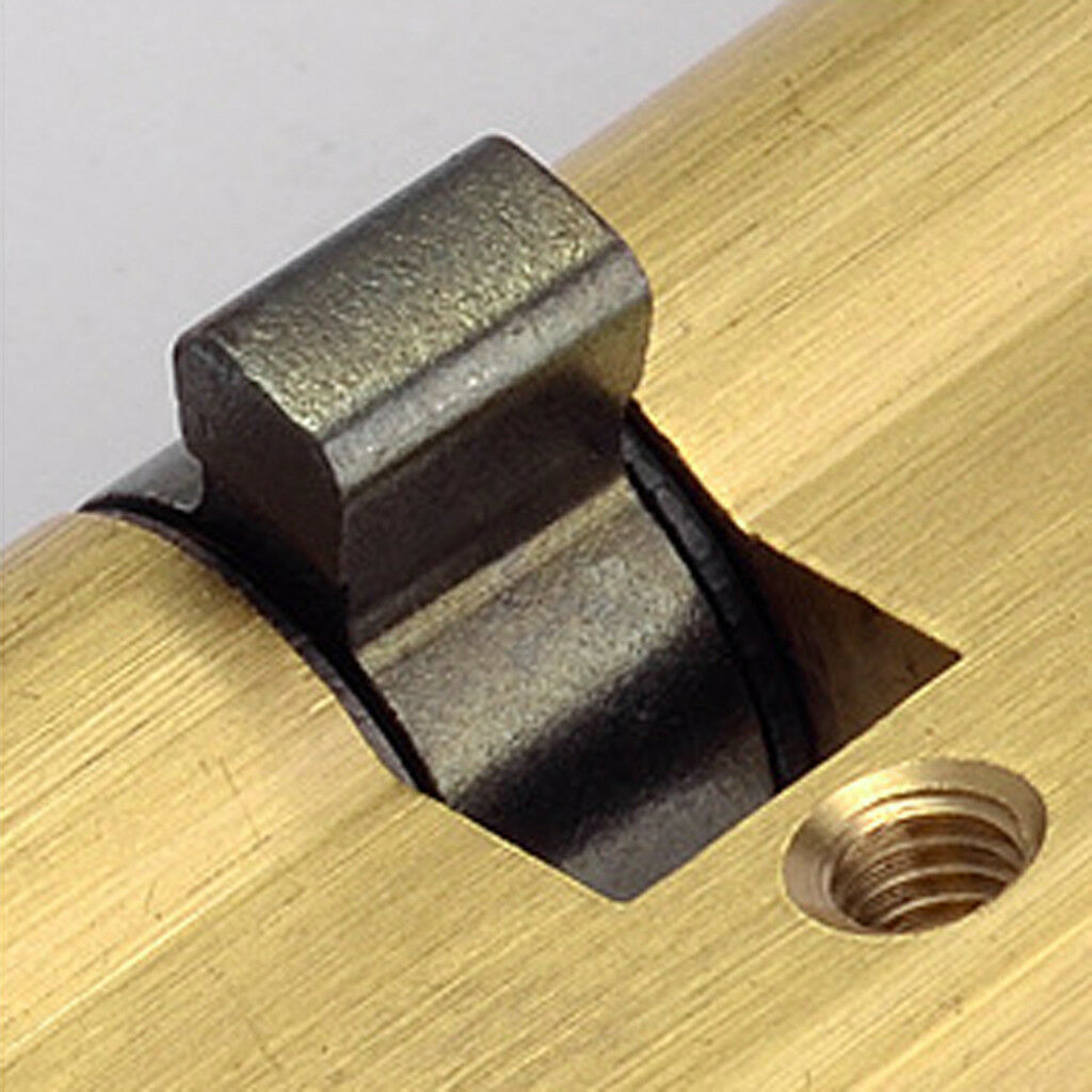 75MM 27.5/10/37.5 Brass Brushed Euro EU Cylinder Door Lock Barrel with 8 keys