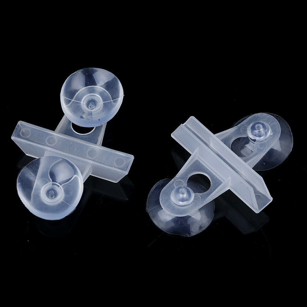 5pcs Aquarium Fish Tank Divider Suction Cup Divider Plastic Sheet Holder .l8