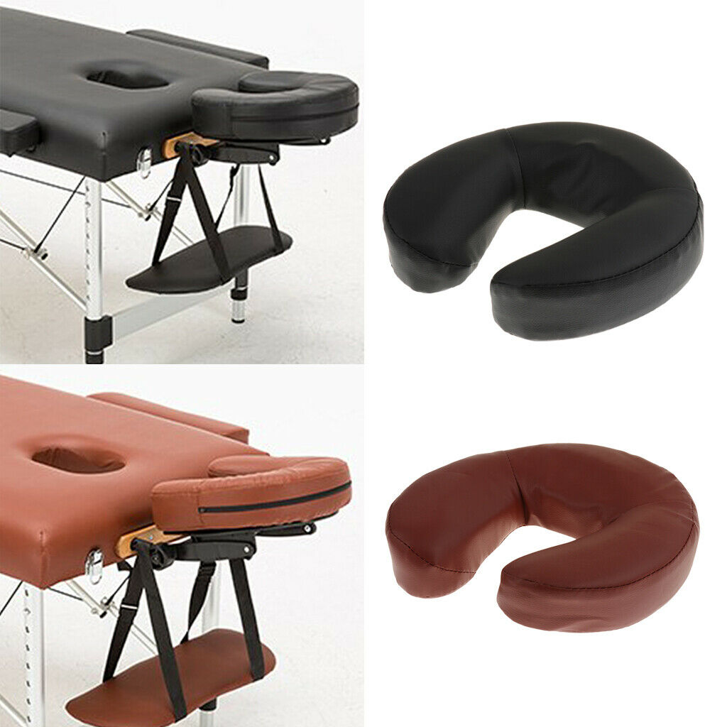 Beauty Salon Massage Acupuncture Table Bed Cradle Cushion Pillow Black+Brown