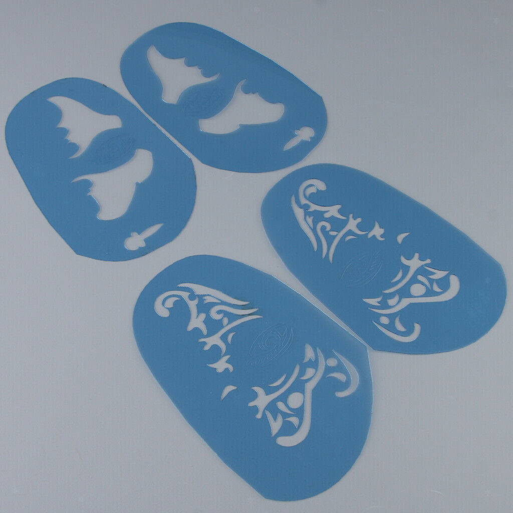 Plastic Make-up Stencils Children's Make-up For Kids Parties Girls Carnival