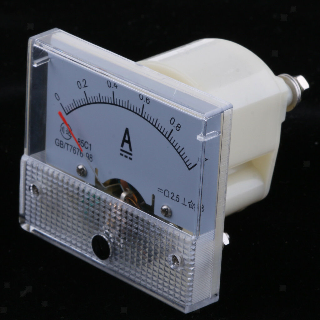 DC 1A Analog Ammeter Panel AMP Current Meter 0-1A Amp Meter 85C1 Class 2.5