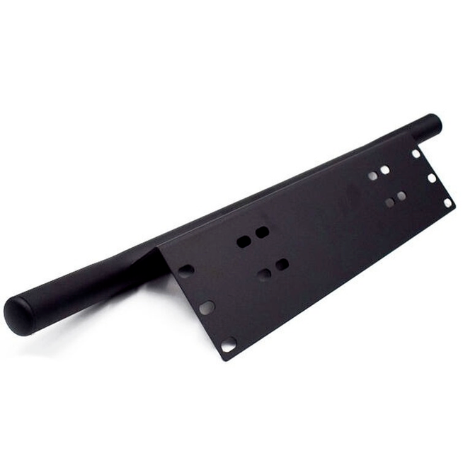 Black Duty Offroad Bumper License Plate Mounting Bracket LED Fog Light