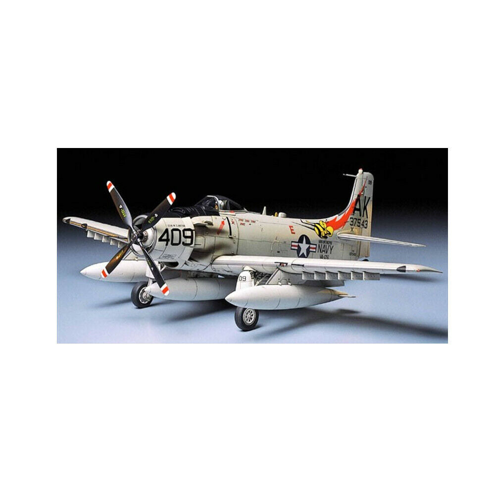 61058 Tamiya Skyraider U. S. Navy 1/48th Plastic Kit Assembly Kit 1/48 Aircraft