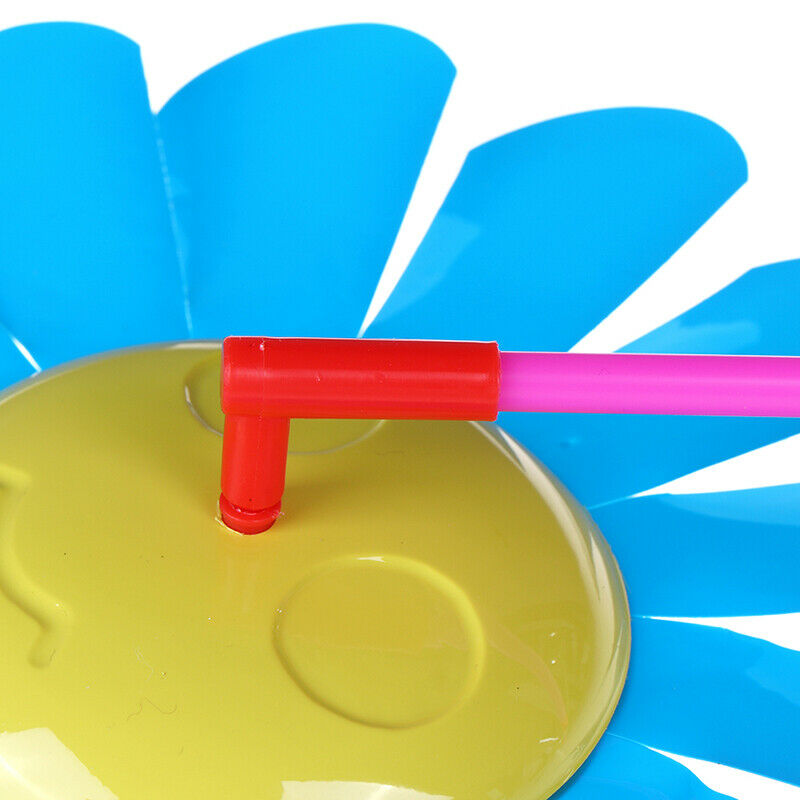 Sunflower windmill garden yard party outdoor wind spinner ornament kids t.l8