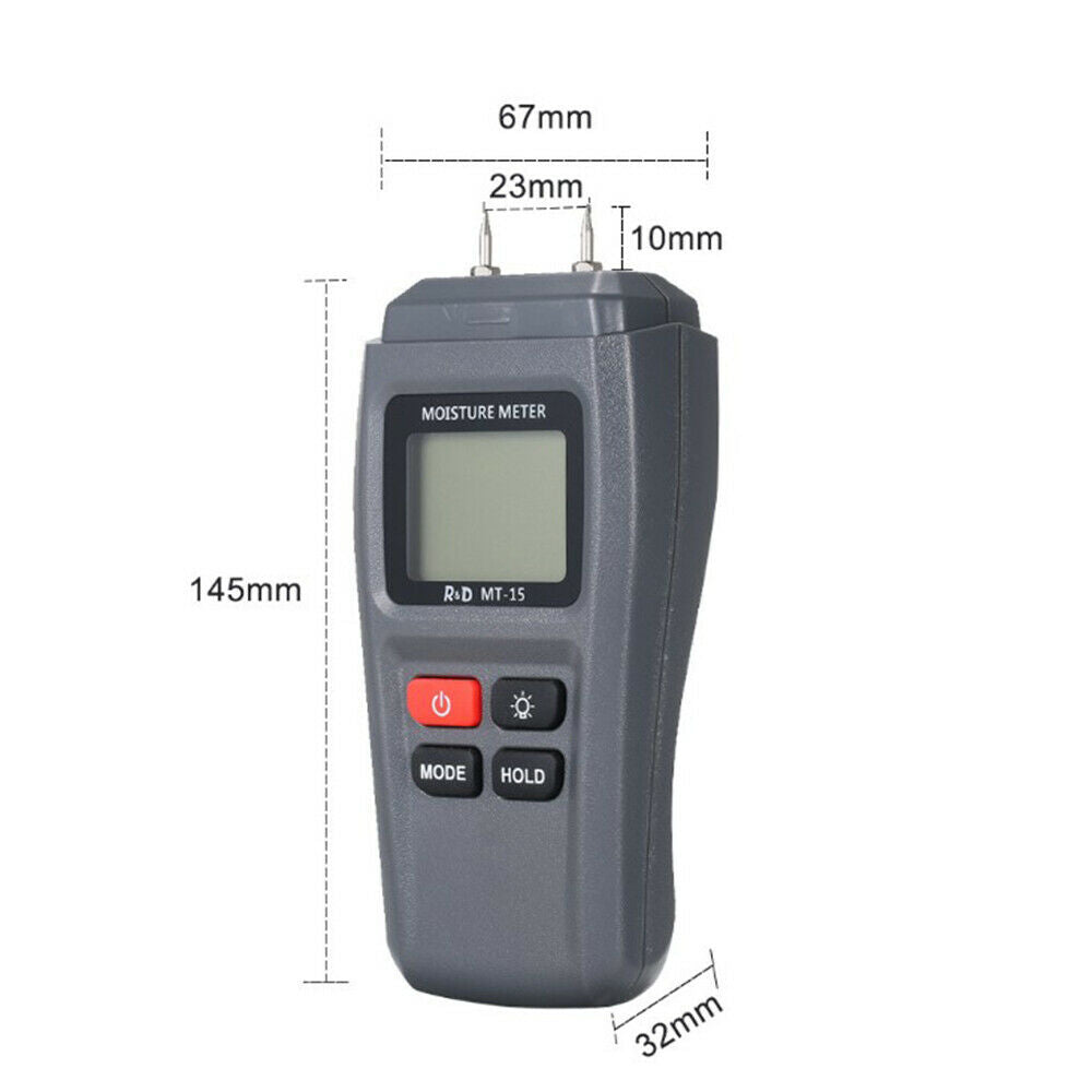 Wood Firewood Paper Cardboard Digital LCD Wood Moisture Meter Detector Tester