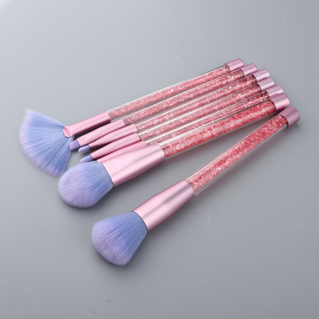 7x Makeup Brushes Blending Highlighter Contour Powder Brush Blaze Orange