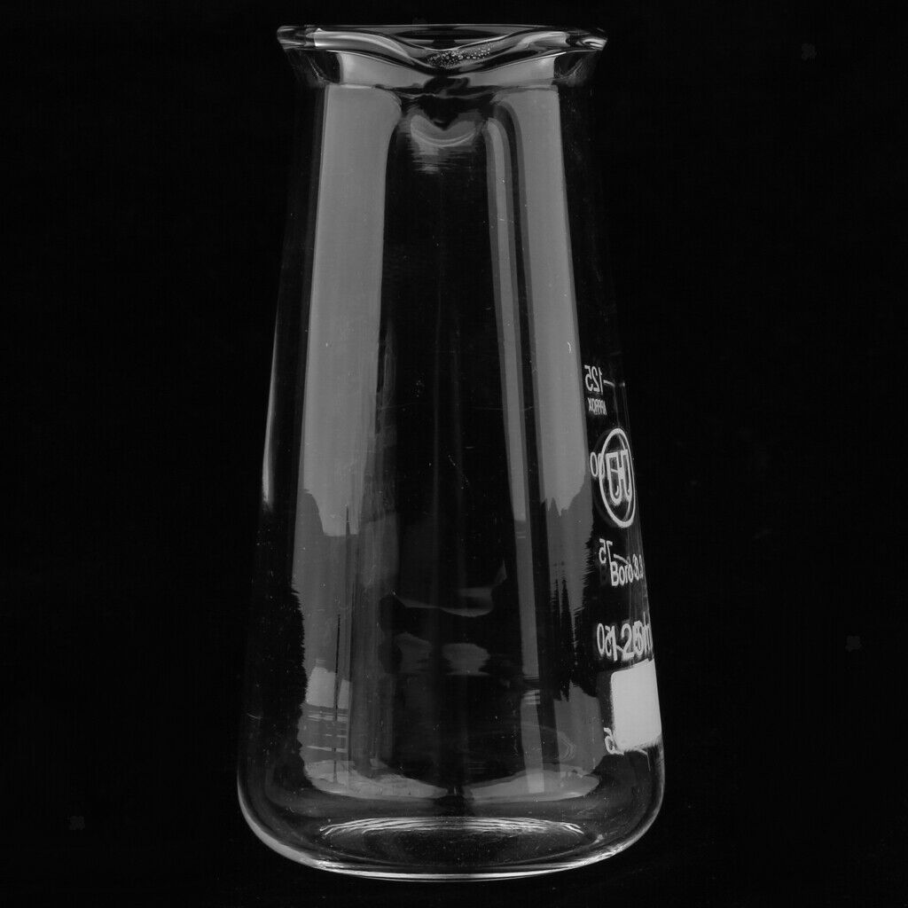 125ml Borosilicate Conical Flask Glass Stopper Lab Glassware