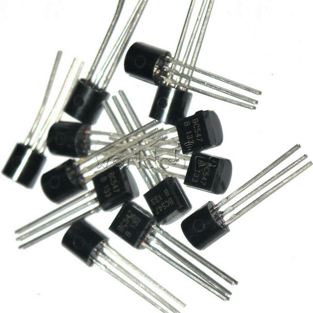100PCS 45V 0.1A  BC547 Transistor BC547B TO-92 NPN