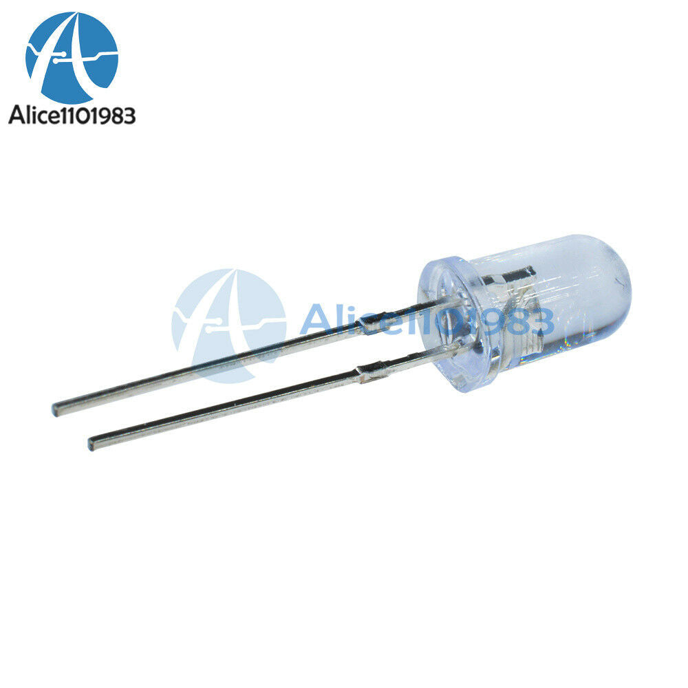 1000PCS F5 5MM White Color White Light Round Superbright LED Lamp