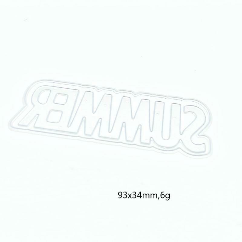 Summer Metal Cutting Dies Stencil Scrapbooking DIY Album Stamp Paper Card Mold