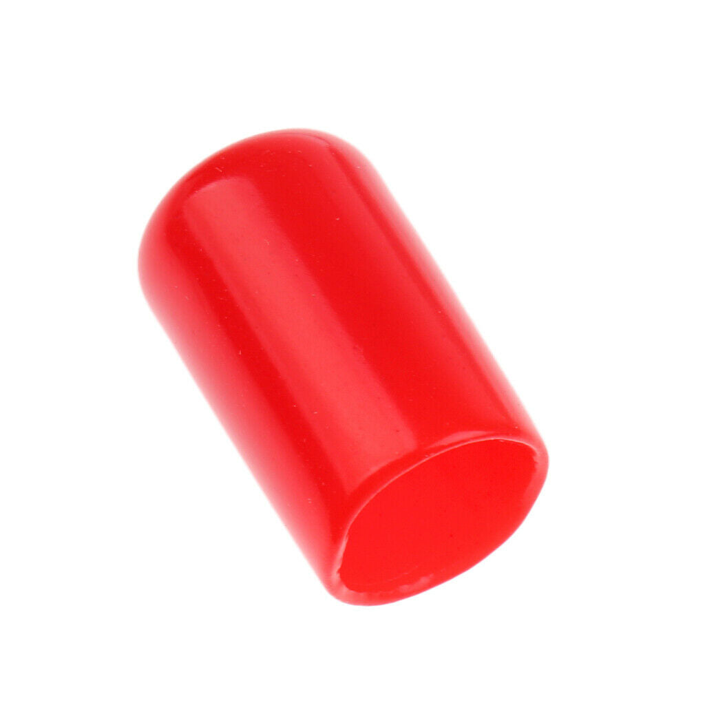 Pack of 10 protective rubber covers for Snooker Cue Stick Tips Red