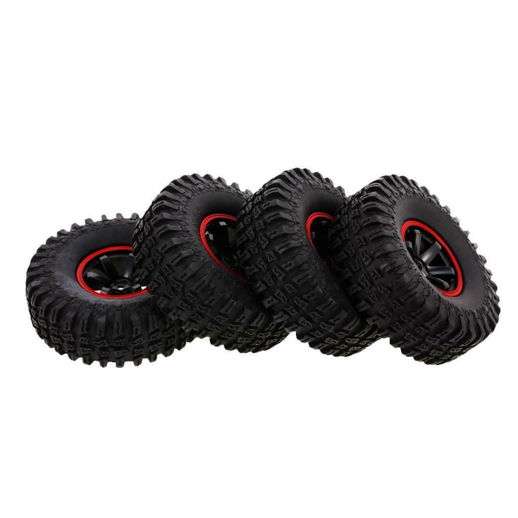 4pcs 1/10 1.9" Wheel 115mm Tire Set for   D90 TF2 RC Crawler Buggy Truck