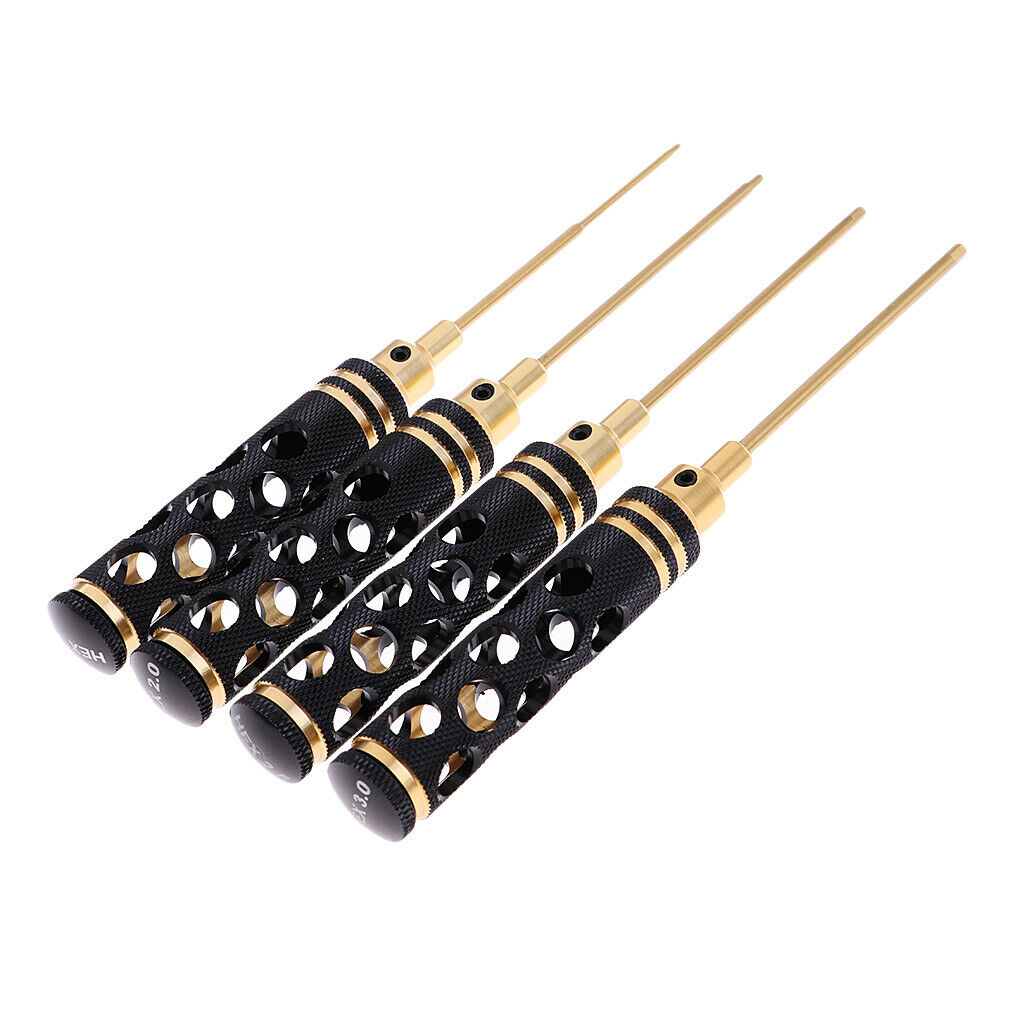 4pcs 1.5/2.0/2.5/3.0 Hex Screwdriver with Hollowed-out Design