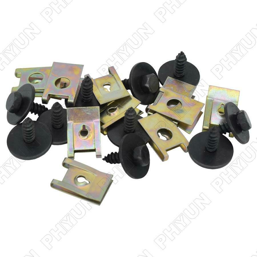 20 Sets Engine Guard Metal Screws Clips For BMW X6 Z1 Z3 MINI R50 R52  E64 E63