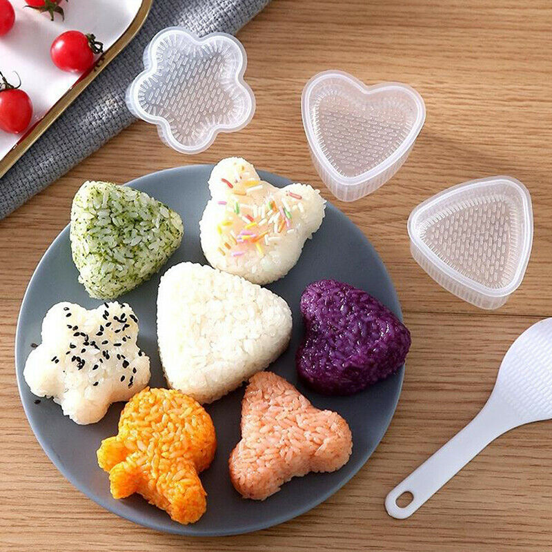 1Set Sushi Nori Rice Mold Bento Sandwich DIY Tool Kitchen Baking Nori Sus.l8