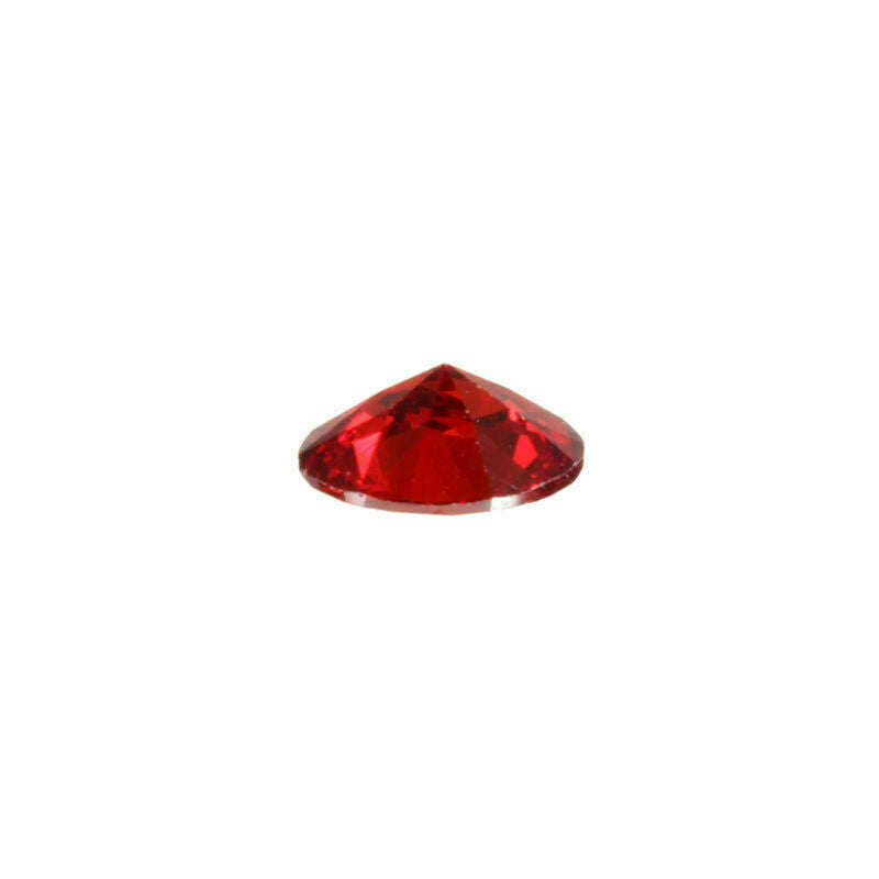 7x5mm Oval AAAAA Natural VVS Heated Glass Filling Pomegranate Red Gestone