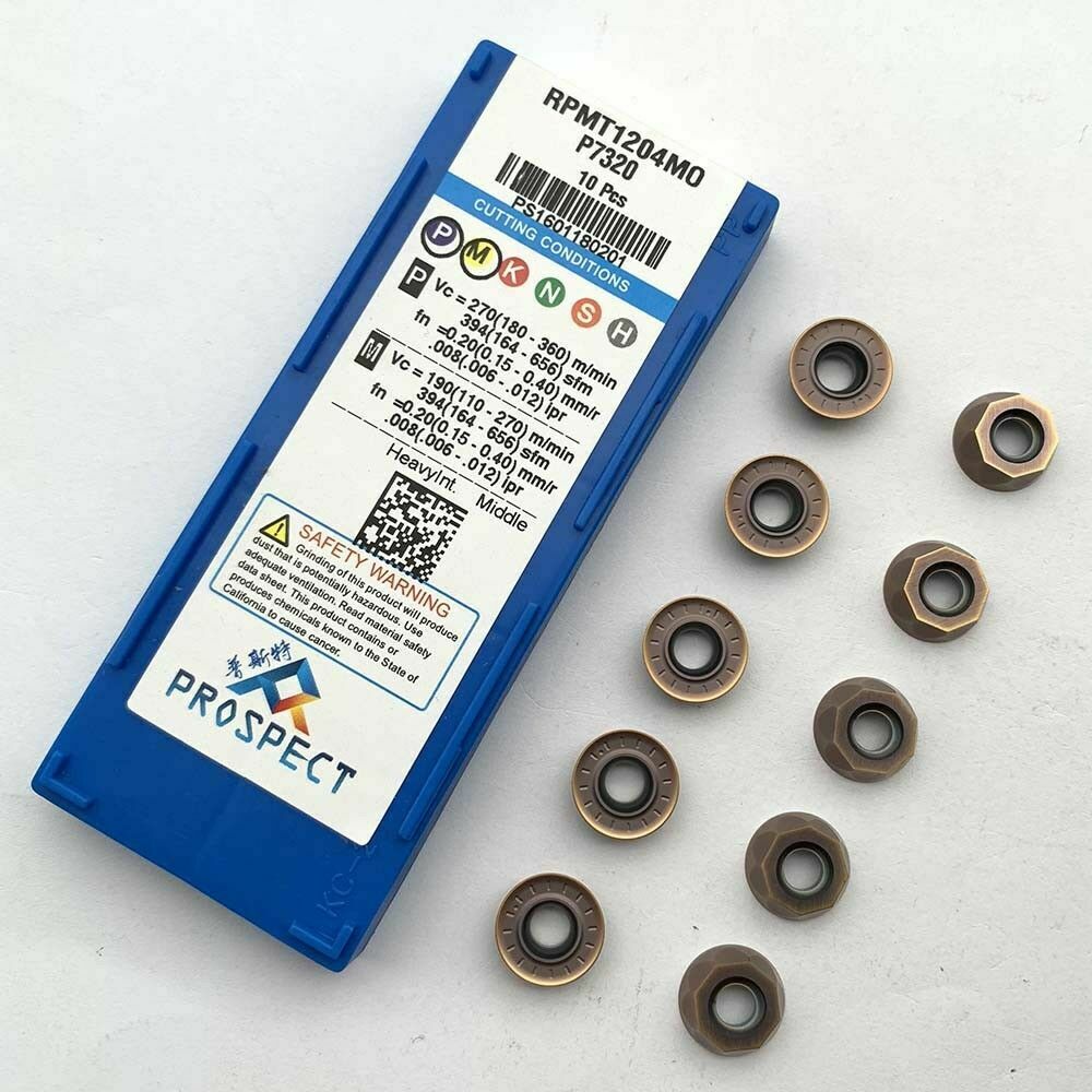 R6 RPMT1204M0 P7320 Carbide milling Inserts Blade For Lathe Turning Tool RPMT