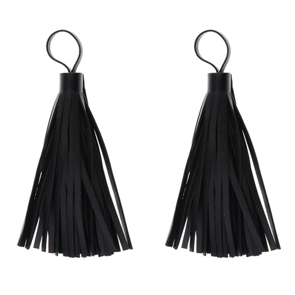 2 Pieces 10cm Leather Tassels Jewelry Accessories Jewelry Findings for Necklace