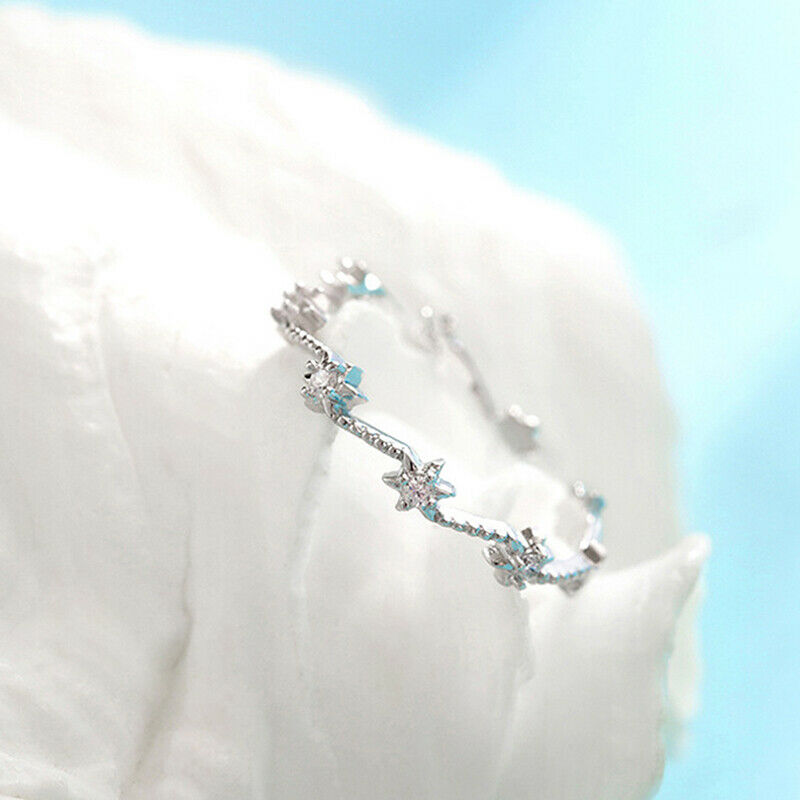 Star Adjustable Rings Stars Wave Ring For Women Girl Fashion Jewelry Gift