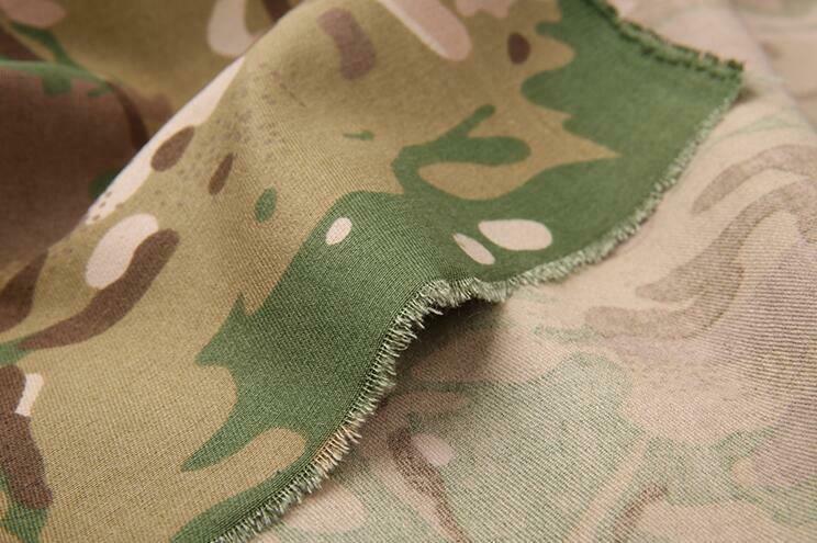 1.5M Width MC Camouflage Khaki Twill Polyester Cotton PC Camo Cloth DIY Military
