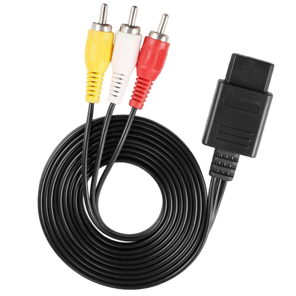 1.8m Audio Video AV Cable Composite RCA Video Cord For   N64
