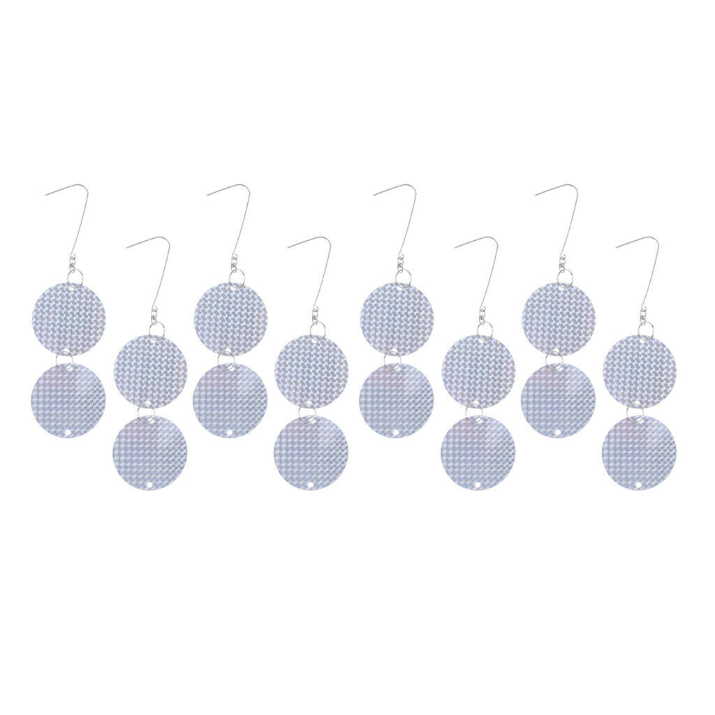 16pc Hanging Reflective Discs Bird Repellent Discs Bird Reflector Discs #2