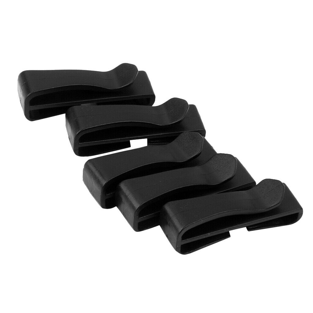 5x MOLLE  WEBBING CLIPS FASTENER BUCKLE FIX LOCK HANGING STRAP 50mm